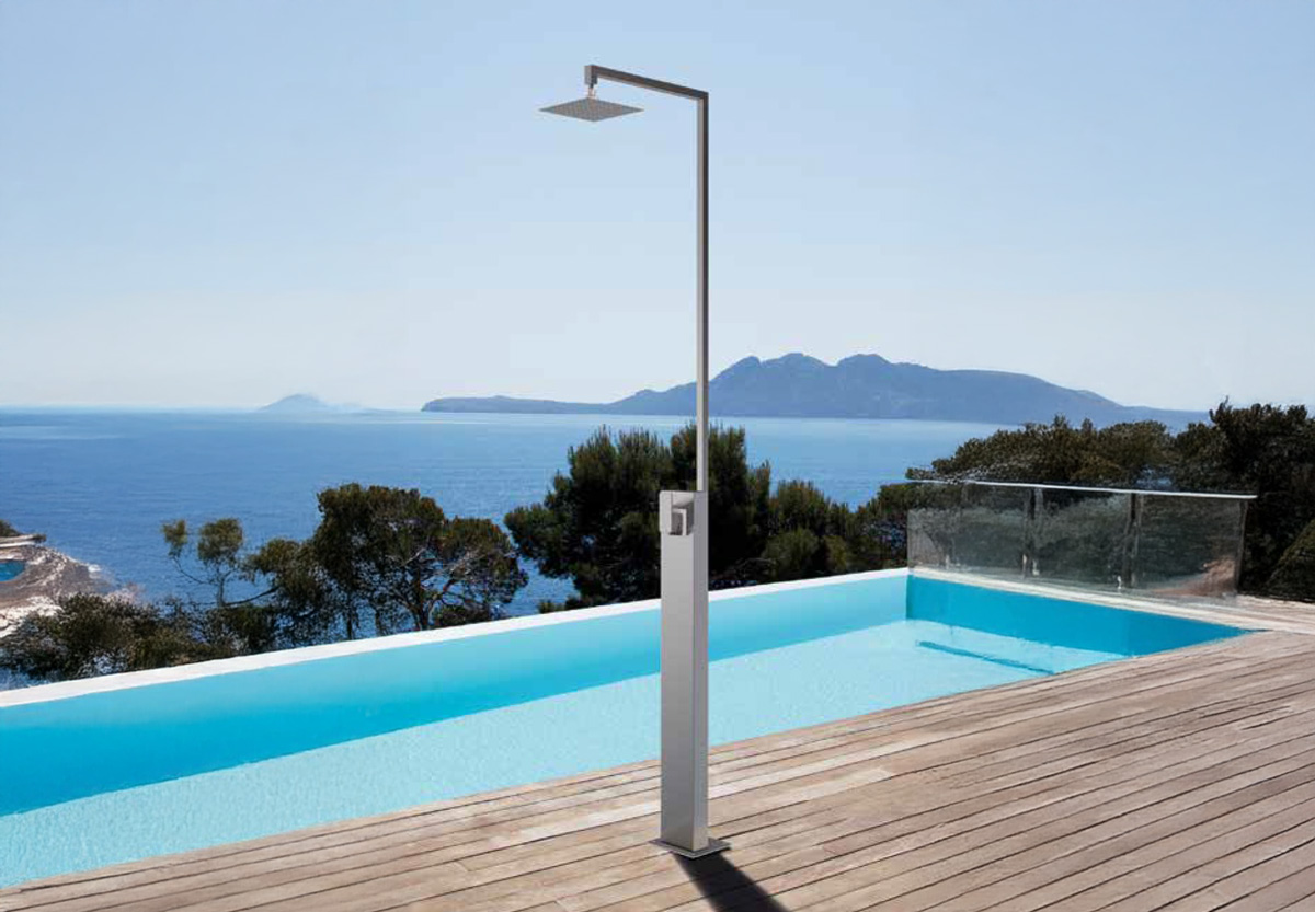 Auszeit - Relax at Home - Oudoordusche - Ideal Edelstahl - Menorca