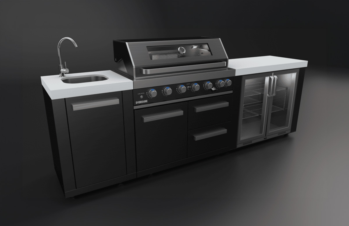 Auszeit - Relax at Home - Outdoorküchen - Everdure Neo Black Steel
