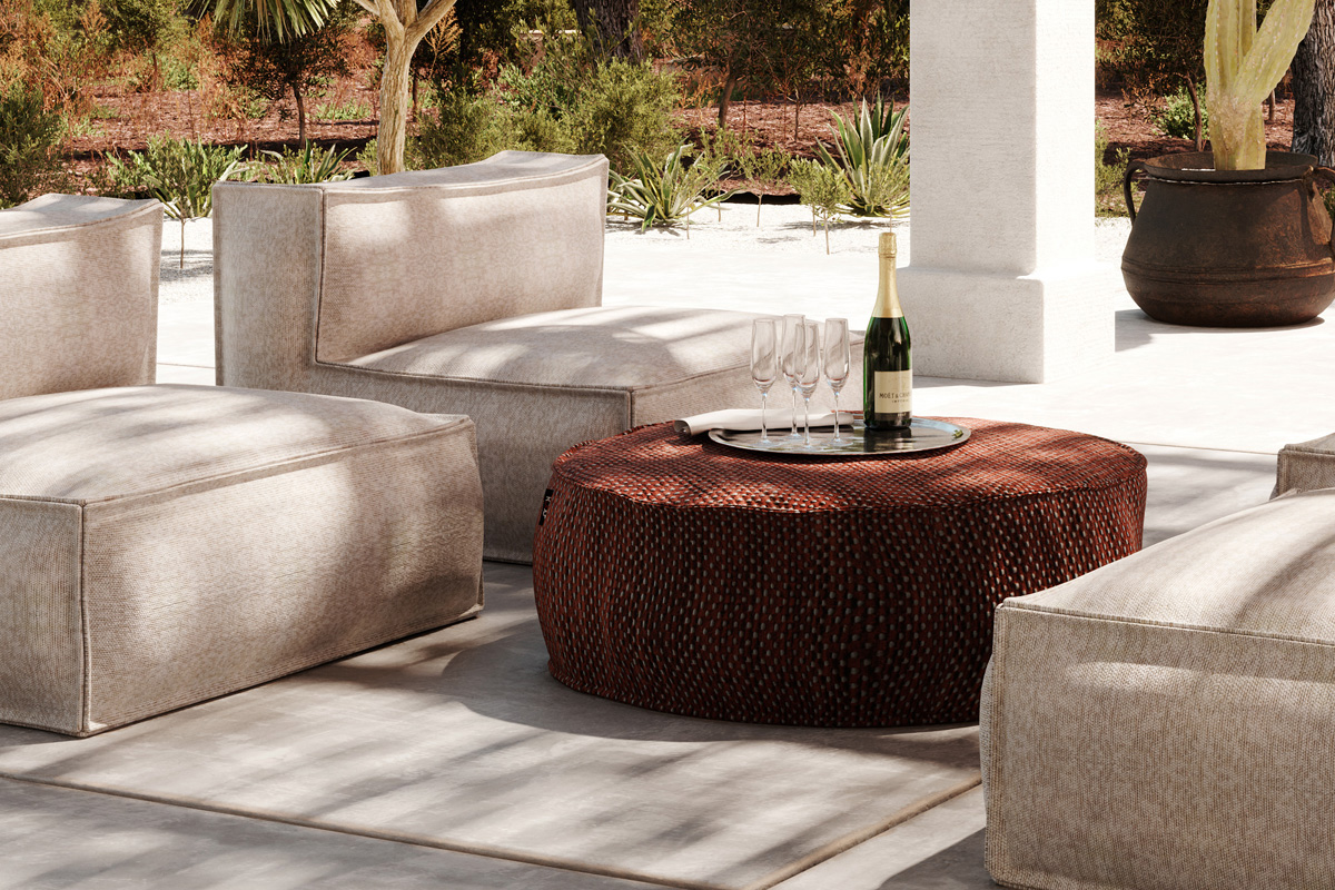 Auszeit - Relax at Home - Outdoormöbel - Roolf Round Pouf