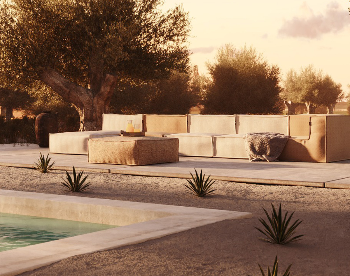 Auszeit - Relax at Home - Outdoormöbel - Roolf Square Pouf